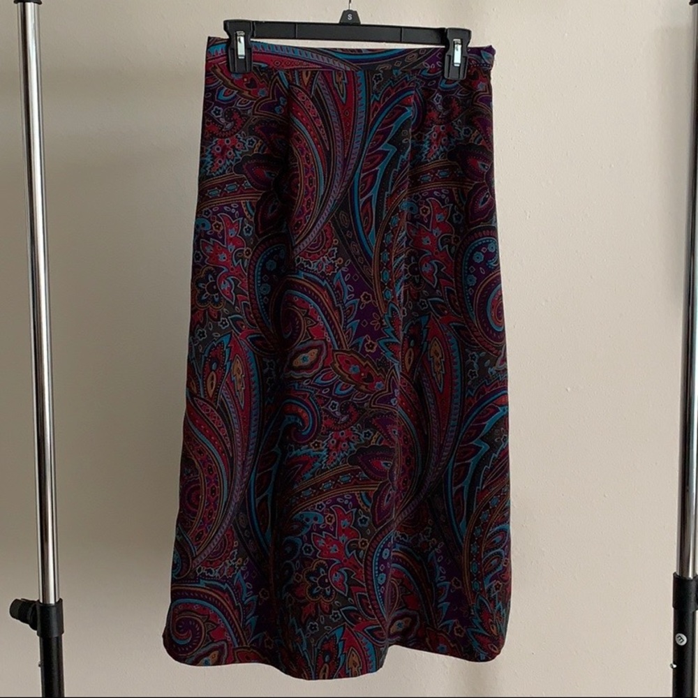 Retro Print Skirt